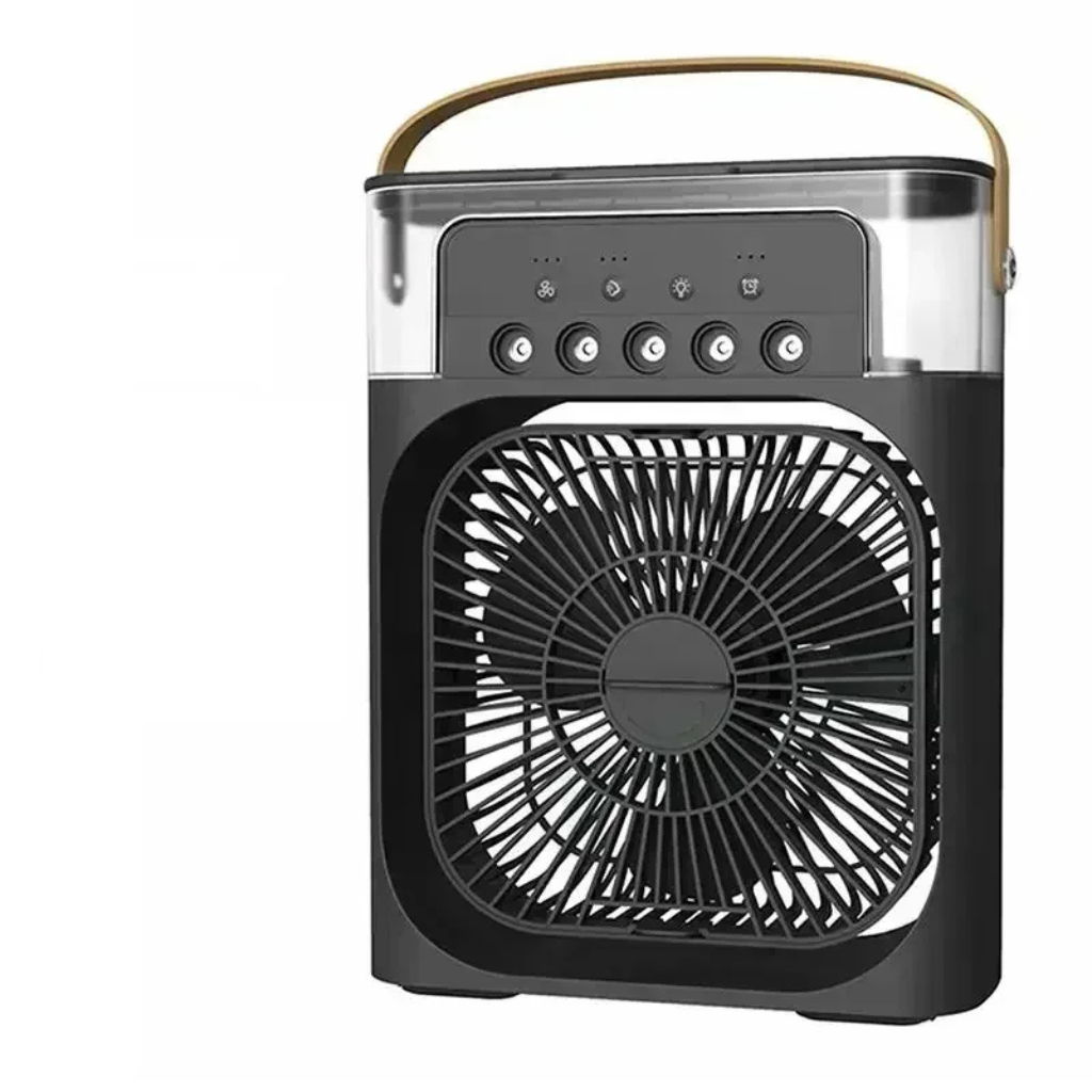 Brezzia AirFresh 3-en-1 — Ventilateur, Humidificateur & Veilleuse LED