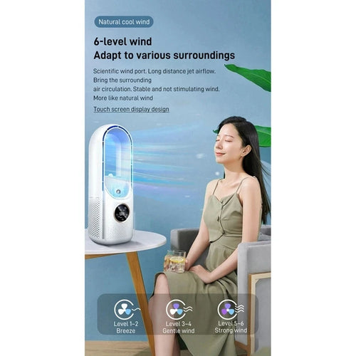 Brezzia SilentBreeze — Ventilateur Sans Lames USB 6 Vitesses